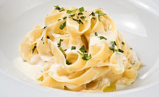 Plate of Fettuccine Alfredo